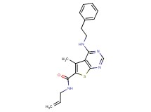 N-allyl-5-methyl-4-[(2-phenylethyl)amino]thieno[2,3-d]pyrimidine-6-carboxamide