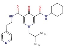 N-cyclohexyl-1-isobutyl-4-oxo-N'-[2-(4-pyridinyl)ethyl]-1,4-dihydro-3,5-pyridinedicarboxamide