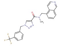 N-(5-isoquinolinylmethyl)-N-methyl-1-[3-(trifluoromethyl)benzyl]-1H-1,2,3-triazole-4-carboxamide