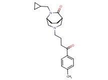 (1S*,5R*)-6-(cyclopropylmethyl)-3-[4-(4-methylphenyl)-4-oxobutyl]-3,6-diazabicyclo[3.2.2]nonan-7-one
