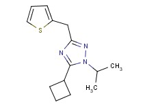 5-cyclobutyl-1-isopropyl-3-(2-thienylmethyl)-1H-1,2,4-triazole