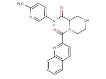 N-(6-methyl-3-pyridinyl)-1-(2-quinolinylcarbonyl)-2-piperazinecarboxamide