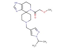1'-[(1-isopropyl-1H-pyrazol-4-yl)methyl]-5-(methoxyacetyl)-1,5,6,7-tetrahydrospiro[imidazo[4,5-c]pyridine-4,4'-piperidine]