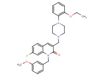 3-{[4-(2-ethoxyphenyl)-1-piperazinyl]methyl}-7-fluoro-1-(3-methoxybenzyl)-2(1H)-quinolinone