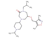 6-[(3,5-dimethyl-4-isoxazolyl)methoxy]-1-isobutyl-4-(1-isopropyl-4-piperidinyl)-1,4-diazepan-2-one