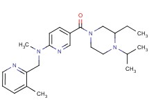 5-[(3-ethyl-4-isopropyl-1-piperazinyl)carbonyl]-N-methyl-N-[(3-methyl-2-pyridinyl)methyl]-2-pyridinamine