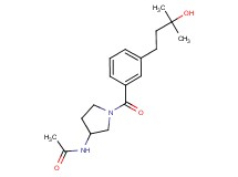 N-{1-[3-(3-hydroxy-3-methylbutyl)benzoyl]-3-pyrrolidinyl}acetamide