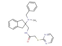 N-({2-[benzyl(methyl)amino]-2,3-dihydro-1H-inden-2-yl}methyl)-2-(2-pyrimidinylthio)acetamide
