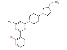 2-{4-[4-(3-methoxypyrrolidin-1-yl)piperidin-1-yl]-6-methylpyrimidin-2-yl}phenol