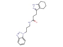 N-[3-(1H-1,2,3-benzotriazol-1-yl)propyl]-3-(4,5,6,7-tetrahydro-1H-indazol-3-yl)propanamide