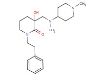 3-hydroxy-3-{[methyl(1-methyl-4-piperidinyl)amino]methyl}-1-(2-phenylethyl)-2-piperidinone