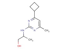2-[(4-cyclobutyl-6-methylpyrimidin-2-yl)amino]propan-1-ol