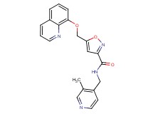N-[(3-methyl-4-pyridinyl)methyl]-5-[(8-quinolinyloxy)methyl]-3-isoxazolecarboxamide