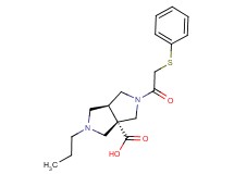 (3aS*,6aS*)-2-[(phenylthio)acetyl]-5-propylhexahydropyrrolo[3,4-c]pyrrole-3a(1H)-carboxylic acid