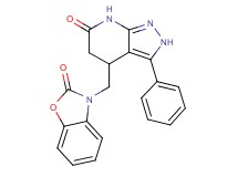 4-[(2-oxo-1,3-benzoxazol-3(2H)-yl)methyl]-3-phenyl-2,4,5,7-tetrahydro-6H-pyrazolo[3,4-b]pyridin-6-one