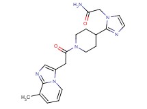 2-(2-{1-[(8-methylimidazo[1,2-a]pyridin-3-yl)acetyl]piperidin-4-yl}-1H-imidazol-1-yl)acetamide