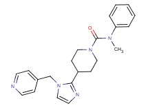 N-methyl-N-phenyl-4-[1-(4-pyridinylmethyl)-1H-imidazol-2-yl]-1-piperidinecarboxamide