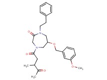 6-[(3-methoxybenzyl)oxy]-4-(3-methyl-4-oxopentanoyl)-1-(2-phenylethyl)-1,4-diazepan-2-one