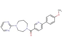1-{[6-(4-methoxyphenyl)pyridin-3-yl]carbonyl}-4-pyrimidin-2-yl-1,4-diazepane