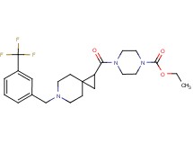 ethyl 4-({6-[3-(trifluoromethyl)benzyl]-6-azaspiro[2.5]oct-1-yl}carbonyl)-1-piperazinecarboxylate
