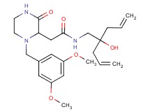 N-(2-allyl-2-hydroxy-4-penten-1-yl)-2-[1-(3,5-dimethoxybenzyl)-3-oxo-2-piperazinyl]acetamide