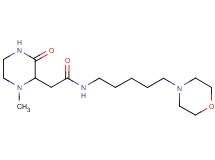 2-(1-methyl-3-oxo-2-piperazinyl)-N-[5-(4-morpholinyl)pentyl]acetamide