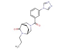 (1S*,5R*)-6-propyl-3-[3-(4H-1,2,4-triazol-4-yl)benzoyl]-3,6-diazabicyclo[3.2.2]nonan-7-one