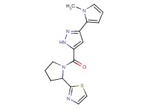 2-(1-{[3-(1-methyl-1H-pyrrol-2-yl)-1H-pyrazol-5-yl]carbonyl}-2-pyrrolidinyl)-1,3-thiazole