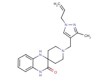 1-[(1-allyl-3-methyl-1H-pyrazol-4-yl)methyl]-1',4'-dihydro-3'H-spiro[piperidine-4,2'-quinoxalin]-3'-one