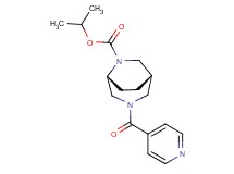 isopropyl (1S*,5R*)-3-isonicotinoyl-3,6-diazabicyclo[3.2.2]nonane-6-carboxylate