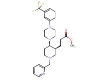 methyl 3-((3S*,4R*)-1-(2-pyridinylmethyl)-4-{4-[3-(trifluoromethyl)phenyl]-1-piperazinyl}-3-piperidinyl)propanoate