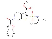 methyl 6-(1-benzofuran-2-ylcarbonyl)-2-[(sec-butylamino)sulfonyl]-4,5,6,7-tetrahydrothieno[2,3-c]pyridine-3-carboxylate
