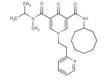 N'-cyclooctyl-N-isopropyl-N-methyl-4-oxo-1-[2-(2-pyridinyl)ethyl]-1,4-dihydro-3,5-pyridinedicarboxamide