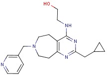 2-{[2-(cyclopropylmethyl)-7-(pyridin-3-ylmethyl)-6,7,8,9-tetrahydro-5H-pyrimido[4,5-d]azepin-4-yl]amino}ethanol
