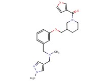 (3-{[1-(3-furoyl)-3-piperidinyl]methoxy}benzyl)methyl[(1-methyl-1H-pyrazol-4-yl)methyl]amine