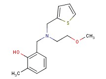 2-{[(2-methoxyethyl)(2-thienylmethyl)amino]methyl}-6-methylphenol