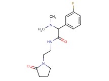 2-(dimethylamino)-2-(3-fluorophenyl)-N-[2-(2-oxo-1-pyrrolidinyl)ethyl]acetamide