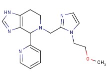 5-{[1-(2-methoxyethyl)-1H-imidazol-2-yl]methyl}-4-pyridin-2-yl-4,5,6,7-tetrahydro-1H-imidazo[4,5-c]pyridine