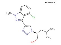 (2S)-2-[4-(4-chloro-1-methyl-1H-indazol-3-yl)-1H-1,2,3-triazol-1-yl]-4-methylpentan-1-ol