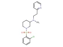 1-[(2-chlorophenyl)sulfonyl]-N-methyl-N-[2-(2-pyridinyl)ethyl]-3-piperidinamine