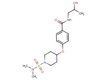 4-({1-[(dimethylamino)sulfonyl]piperidin-4-yl}oxy)-N-(2-hydroxypropyl)benzamide