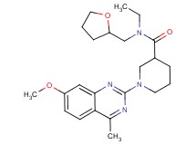 N-ethyl-1-(7-methoxy-4-methyl-2-quinazolinyl)-N-(tetrahydro-2-furanylmethyl)-3-piperidinecarboxamide