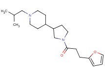 4-{1-[3-(2-furyl)propanoyl]-3-pyrrolidinyl}-1-isobutylpiperidine