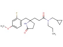 N-(cyclopropylmethyl)-3-[2-(2-fluoro-4-methoxybenzyl)-5-oxo-2-pyrrolidinyl]-N-propylpropanamide