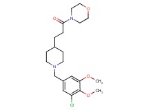 4-{3-[1-(3-chloro-4,5-dimethoxybenzyl)-4-piperidinyl]propanoyl}morpholine