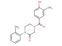 4-(4-hydroxy-3-methylbenzoyl)-1-(2-methylphenyl)-2-piperazinone