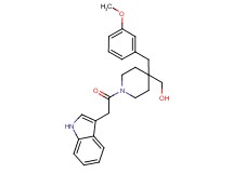 [1-(1H-indol-3-ylacetyl)-4-(3-methoxybenzyl)-4-piperidinyl]methanol