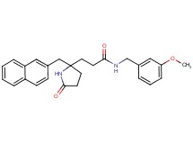 N-(3-methoxybenzyl)-3-[2-(2-naphthylmethyl)-5-oxo-2-pyrrolidinyl]propanamide