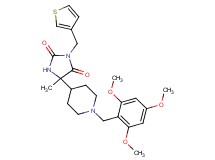5-methyl-3-(3-thienylmethyl)-5-[1-(2,4,6-trimethoxybenzyl)-4-piperidinyl]-2,4-imidazolidinedione