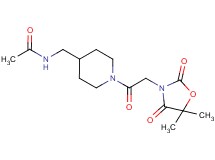 N-({1-[2-(5,5-dimethyl-2,4-dioxo-1,3-oxazolidin-3-yl)acetyl]-4-piperidinyl}methyl)acetamide